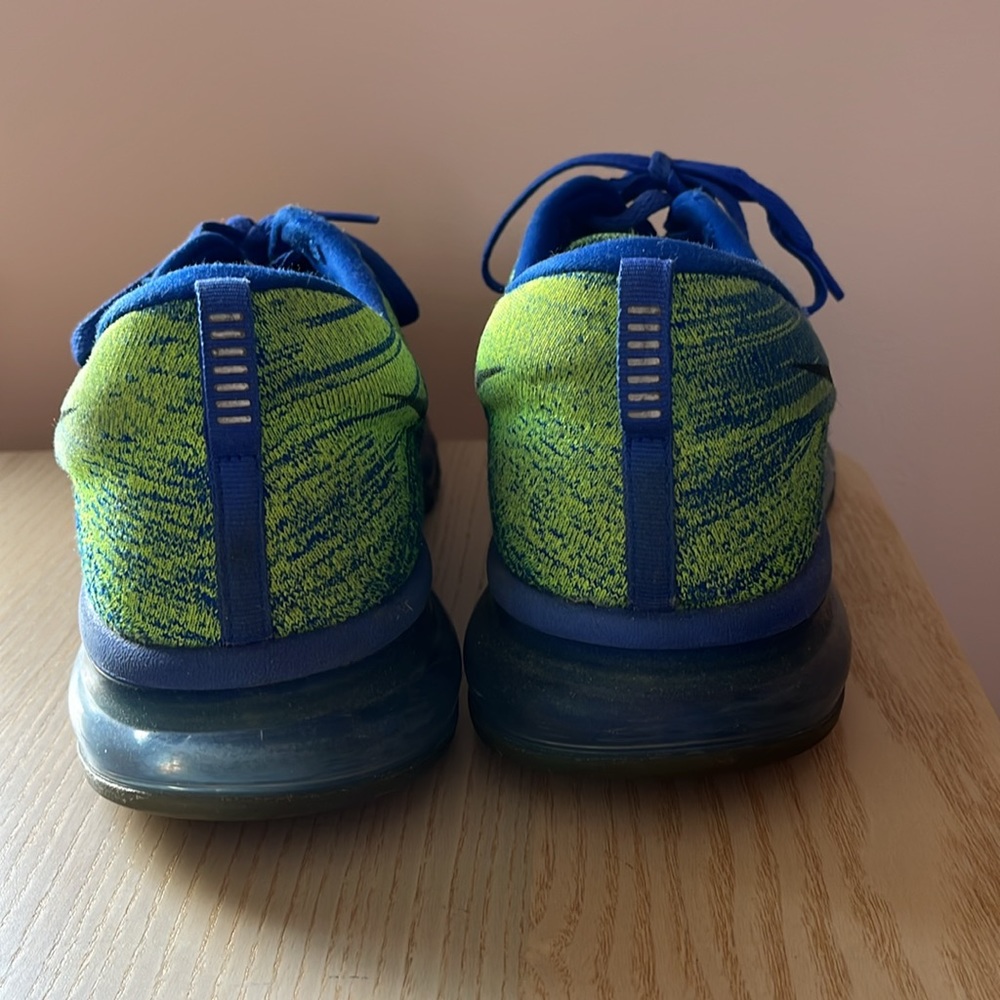 NIKE Flyknit Air Max Racer Blue Volt Mens 13 - Picture 6 of 10